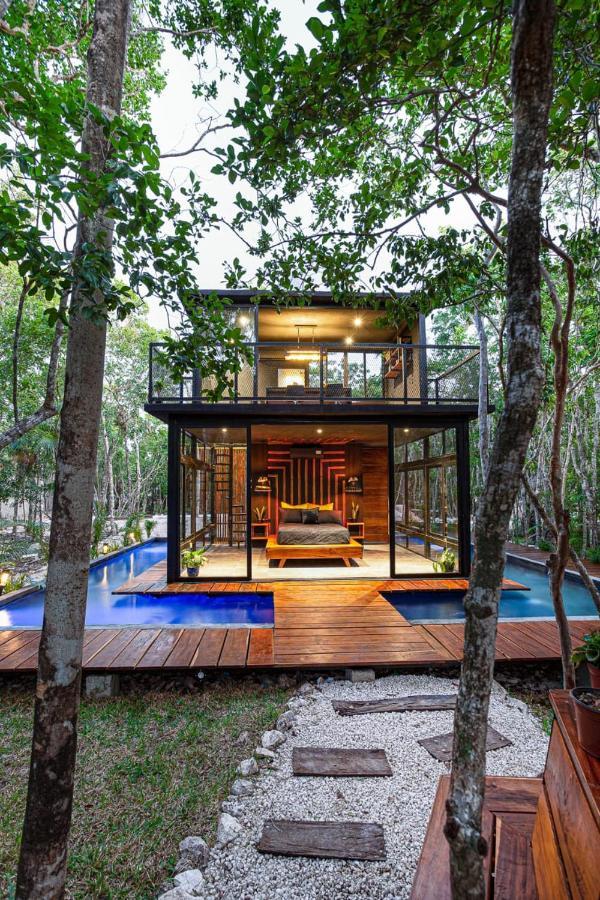 Tiny House En La Selva Con Cenote Natural Privado Tulum Exterior photo