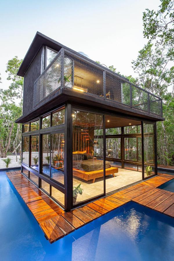 Tiny House En La Selva Con Cenote Natural Privado Tulum Exterior photo